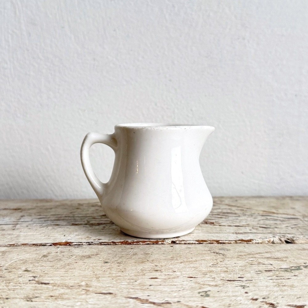 Vintage Homer Laughlin Best China White Ceramic Creamer Pitcher USA CSGC